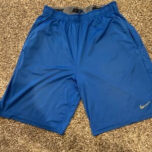 Nike Men's Vibrant Blue Sports Shorts